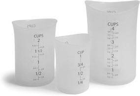 img 1 attached to iSi Basics Set of 3 Translucent Silicone Flexible Measuring Cups