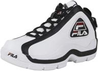 👟 stylish and comfy: fila grant white pointsettia men's sneaker shoes logo