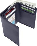 👜 stylish vegan leather trifold wallets for men: must-have accessories for wallets, card cases & money organizers logo