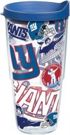 🏈 tervis nfl new york giants 24oz double walled insulated tumbler - made in usa, keeps drinks cold & hot all over логотип