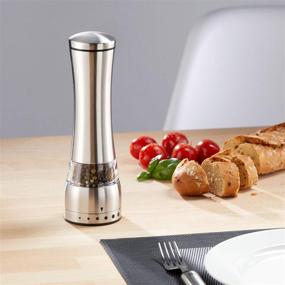 img 2 attached to 🧂 Westmark 63562260 Stainless Steel Manual Salt and Pepper Mill: Ceramic Pepper Grinder with Adjustable Grinding Grade