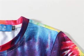 img 1 attached to 🌈 Vibrant Tie-Dye Crewneck Tee: SSLR Big Boy's Colorful Short Sleeve T-Shirt