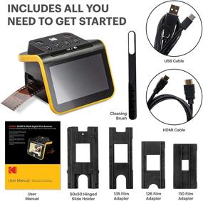 img 1 attached to 📸 KODAK Slide N SCAN Film and Slide Scanner - 5” LCD Screen - Convert 35mm, 126, 110 Film Negatives & Slides to 22MP JPEG Digital Photos - Color & B&W Conversion