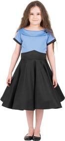 img 3 attached to Vintage Clarity: BlackButterfly Kids 'Valerie' 50's Girls Dress - Elegant and Timeless Design