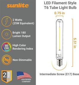 img 3 attached to 🌞 Sunlite 41072 LED Filament Bulb