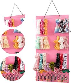 img 2 attached to AFUOWER Girl Headbands Storage Holder: Hair Accessories Hanging Organizer