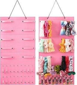 img 4 attached to AFUOWER Girl Headbands Storage Holder: Hair Accessories Hanging Organizer