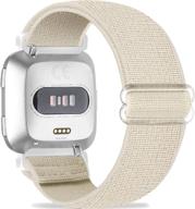 🐪 stylish camel pattern elastic bands: fitbit versa/fitbit versa lite replacement wristband logo