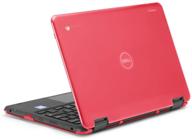 🔴 ipearl mcover hard shell case for 2017 11.6" dell chromebook 11 3189 series 2-in-1 laptop (not compatible with 210-acdu / 3120 / 3180 series) - red cover logo