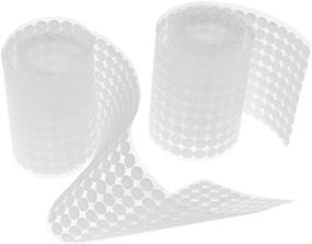 img 4 attached to 500 Pairs Double Sided Sticky Back Coins - Hook & Loop Adhesive Disks Dot Fastener Tape 10mm - White