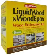 abatron wood restoration kit - 24oz: liquidwood epoxy wood hardener/consolidant (12oz) + woodepox epoxy wood filler (12oz) logo