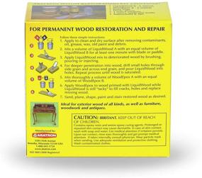 img 2 attached to Abatron Wood Restoration Kit - 24oz: LiquidWood Epoxy Wood Hardener/Consolidant (12oz) + WoodEpox Epoxy Wood Filler (12oz)