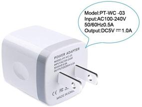 img 2 attached to 🔌 High-Speed USB Wall Charger 3-Pack - CableLovers 1A/5V Travel USB Plug Adapter Compatible with Phone Xs/XS Max/X/8/7/6 Plus, Galaxy S9/S8/S8 Plus, Moto, Kindle, LG