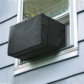 img 4 attached to 🌬️ Luxiv Window Air Conditioner Cover Outdoor - Dust-Proof Waterproof AC Protection Cover (21Wx16Dx15H) in Black - Ideal for Outside Window AC Units