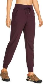 img 4 attached to CRZ YOGA Lightweight Drawstring Joggers Outdoor Recreation in Outdoor Clothing