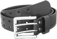 👔 falari double-strap genuine leather silver men's belt accessories logo