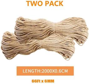 img 1 attached to 🐱 Premium Tfwadmx Cat Natural Sisal Rope: Ideal Replacement for Scratching Post Trees, Tower DIY Scratcher, Repair, and More!