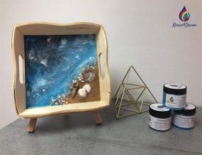 img 1 attached to Эпоксидная смола 32 унции - RESIN4DECOR 1:1 Прозрачный клей для литья для искусства, ремесел, изготовления ювелирных изделий, 🎨 форм и DIY-проектов - не желтеющий, нетоксичный, высокий глянцевый блеск с временем полимеризации 12-24 часа - без запаха