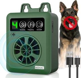 img 4 attached to 🐶 Improved MIDOG Anti Barking Device - Ultrasonic Dog Bark Deterrent with 4 Adjustable Levels, Extended 50 FT Range, Safe for Dogs - Upgrade Mini Sonic Anti-bark Repellent - Effective Bark Control & Dog Silencer