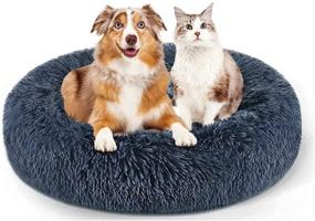 img 4 attached to 🐾 Canitu Calming Fur Plush Pet Bed for Dogs and Cats - Anti-Anxiety Cuddler, Washable Comfy Snuggle Cozy Soft Warming Puppy Bed - Small, Medium, and Large Dogs (28''x 28'')