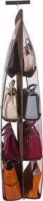 img 3 attached to 👜 Amborido Coffee Handbag Holder Closet Organizer with 8 Pockets - Double Sided