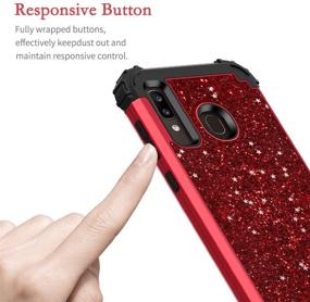 img 1 attached to 📱 Hekodonk Shockproof Protection Protective A50 Bling: Stylish and Durable Phone Case for Ultimate Phone Safety