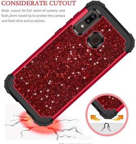 img 2 attached to 📱 Hekodonk Shockproof Protection Protective A50 Bling: Stylish and Durable Phone Case for Ultimate Phone Safety