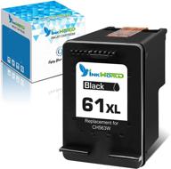 🖨️ remanufactured ink cartridge replacement for hp 61xl 61 (1 black) - envy 4500 4501 4502 4504 5530 deskjet 2512 2541 1512 2542 2540 2544 3000 3052a 1055 3051a 2548 officejet 4630 printer logo