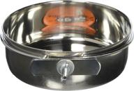 🐾 gogo stainless steel crate cup dog bowl with clamp holder, 30-ounce - pet products логотип