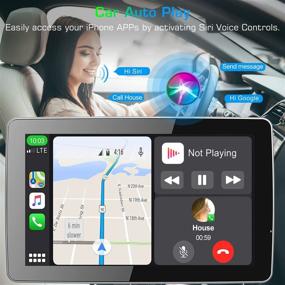 img 3 attached to 🚗 Автомагнитола ABSOSO Car Stereo Apple CarPlay: 9-дюймовая двойная магнитола с Bluetooth – регулируемым сенсорным экраном, зеркальным подключением, HD камерой заднего вида, двойным USB/SD/AUX-входом и AM/FM радиоприемником.