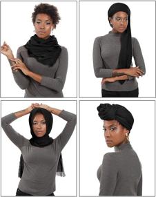 img 3 attached to 🧕 Zando Lightweight Women's Travel Turbans: Stylish Accessories for Scarves & Wraps