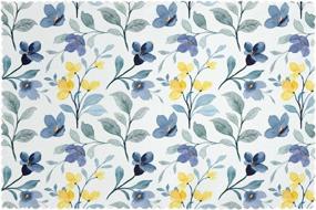 img 4 attached to 🌼 Non-Slip Outdoor Kitchen Floral Placemats