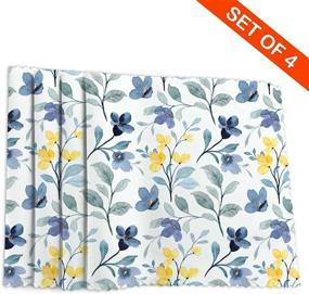 img 2 attached to 🌼 Non-Slip Outdoor Kitchen Floral Placemats