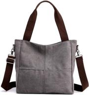 womens canvas shoulder satchel crossbody women's handbags & wallets logo