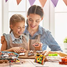 img 1 attached to Spooky Halloween Cellophane Treat Bags: 400 Self Adhesive Candy & Clear Cookie Bags, Perfect for Party Gifts | 2 Styles Included!