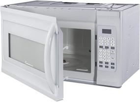 img 3 attached to Impecca 1.6 cu. ft. Over-the-Range 30” Microwave Oven 1000 Watts, Surface Light, 2-Speed Vent System, Touchpad Controls, Digital Clock, Timer, LED Display, Child Lock - White