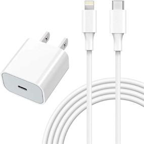 img 4 attached to High-Speed USB C Fast Charger with 6ft Type C to Lightning Cable for iPhone 12/11/XS/8 Plus - 20W PD USB C Wall Charger Bundle