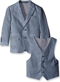 img 1 attached to 👔 Isaac Mizrahi Linen 3-Piece Suit for Boys