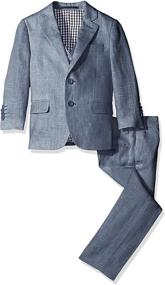 img 3 attached to 👔 Isaac Mizrahi Linen 3-Piece Suit for Boys