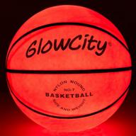 🏀 светящийся баскетбол glowcity glow in the dark: подсветите свою игру световыми мячами для игры на площадках под открытым небом или внутри помещений - в комплекте с 2 светодиодными лампами и установленными батарейками - идеальный подарок для подростковых мальчиков и девочек. логотип