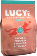 🐟 lucy pet products formulas for life - sensitive stomach & skin dry cat food: salmon, pumpkin, & quinoa - 4 lb bag, all breeds & life stages логотип