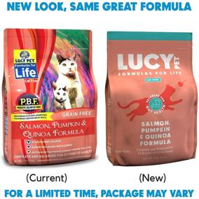 img 3 attached to 🐟 Lucy Pet Products Formulas for Life - Sensitive Stomach & Skin Dry Cat Food: Salmon, Pumpkin, & Quinoa - 4 LB Bag, All Breeds & Life Stages