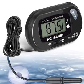 img 4 attached to 🌡️ AikTryee Aquarium Thermometer with LCD Display - Fish Tank, Water, Reptile Terrarium, Vehicle, and Refrigerator Temperature Gauge (Fahrenheit/Celsius)