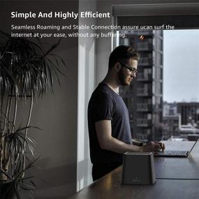 img 1 attached to 🏠 Комплект Meshforce M3s: Идеальная меш-система WiFi для беспрерывного покрытия двухдиапазонным гигабитным сигналом в домах с более чем 6 спальнями
