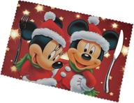 christmas couple placemats waterproof kitchen логотип