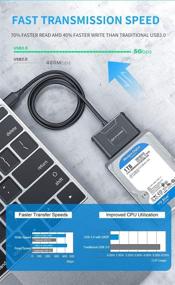 img 3 attached to 💻 SATA to USB3.0 Adapter Cable for 2.5&amp;3.5 inch SSD &amp; HDD - Qmiypf USB 3.0 SATA III Hard Drive Adapter Cable with UASP Support