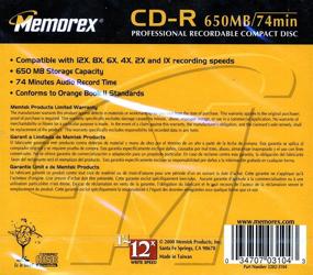 img 1 attached to Memorex 74 Minute Single Снят с производства