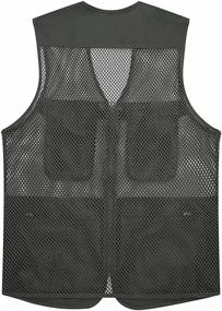 img 3 attached to Breathable Fishing Multi Pockets Photography Waistcoat Outdoor Recreation