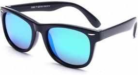 img 4 attached to 😎 Polarized UV Protection Sunglasses for Trendy Toddler Boys and Girls