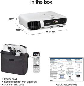 img 1 attached to 📽️ Epson EX5280 3-чиповый 3LCD XGA Проектор: Высокая яркость, HDMI, Встроенный динамик, Контрастность 16 000:1